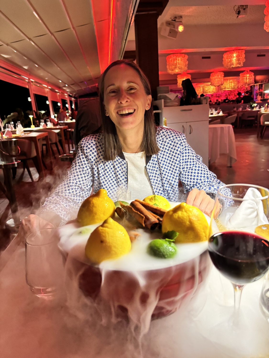 Martina Eggenfellner bei einem Termin auf Ibiza